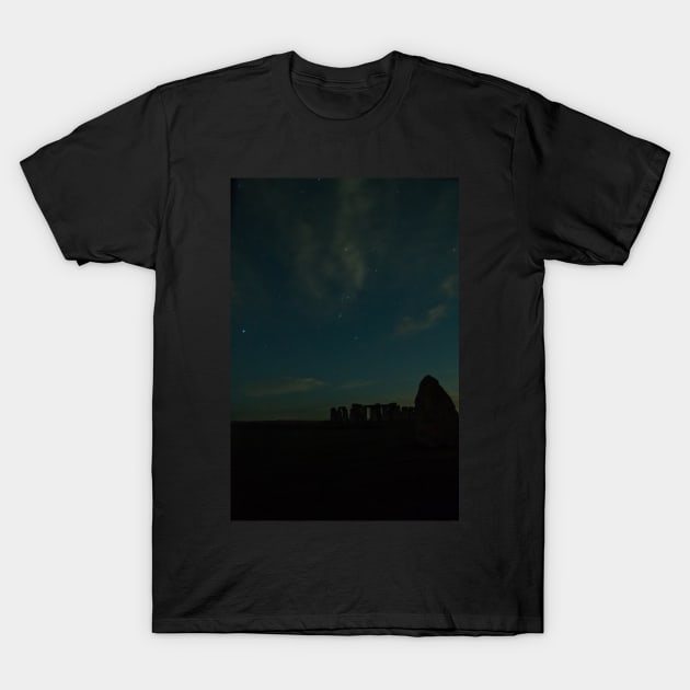 Orion over Stonehenge T-Shirt by RichardGibb